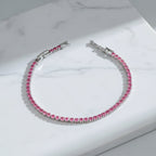 Ruby Radiance Luxe Tennis Bracelet