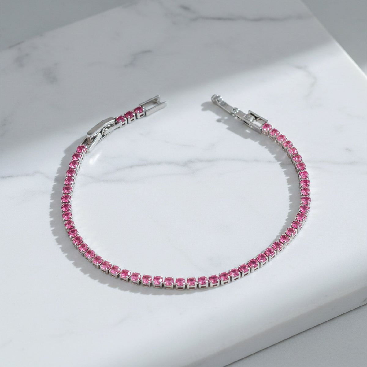 Ruby Radiance Luxe Tennis Bracelet