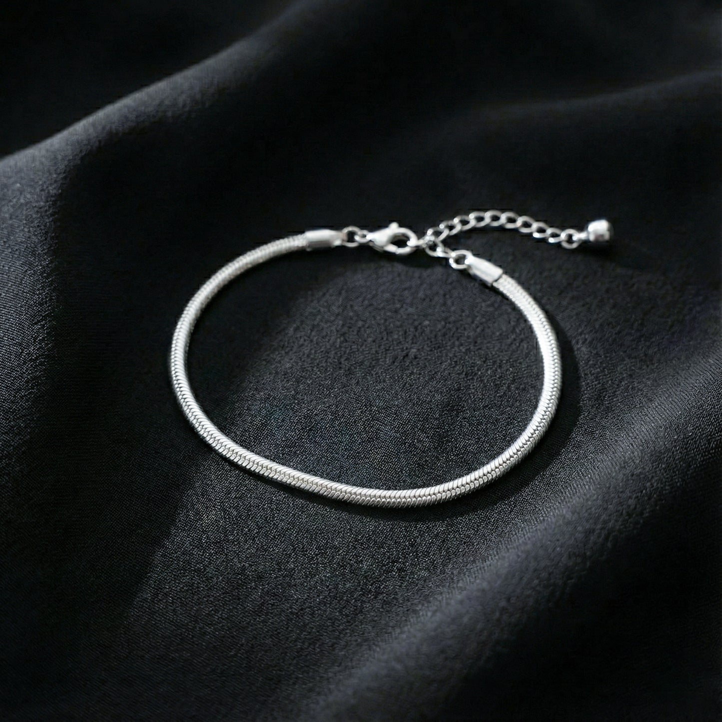 Modern Sleek Snake Chain Anklet