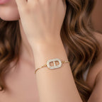 Elara Signature Gold Diamond Bracelet