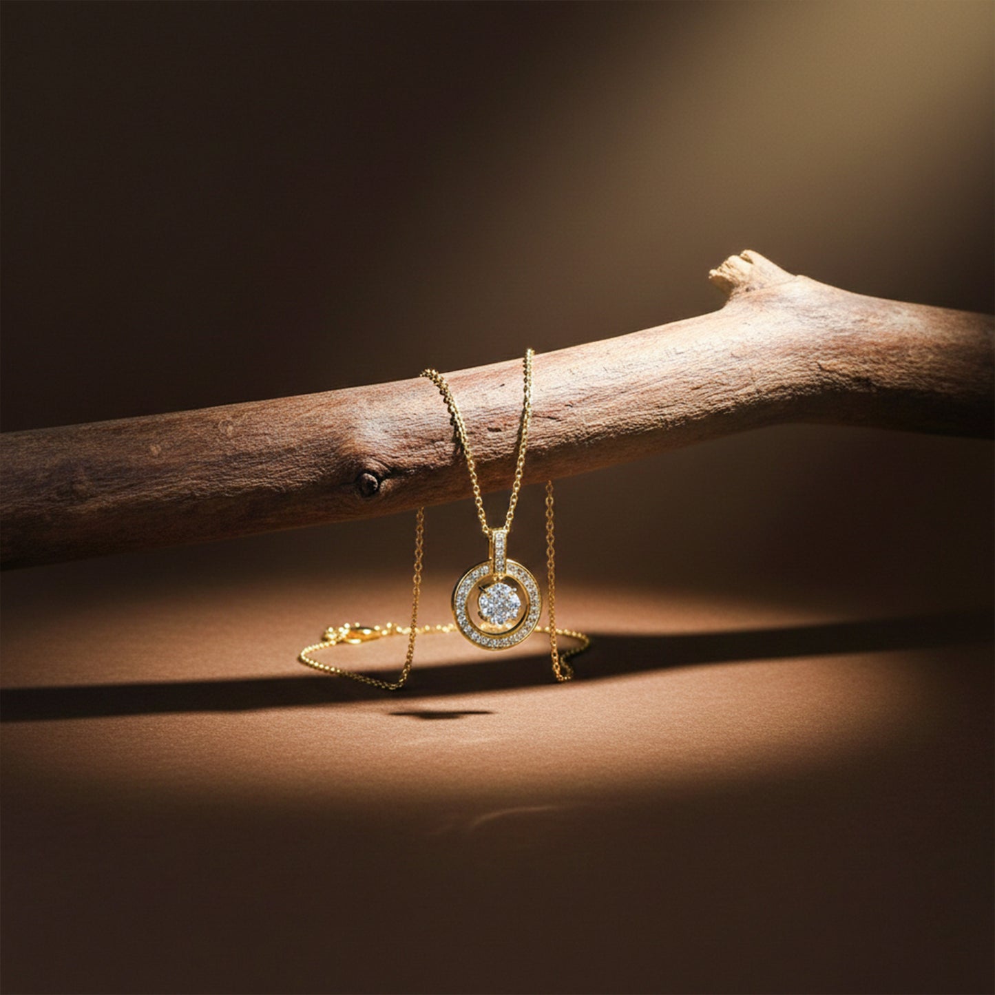 Eternal Halo Diamond Necklace