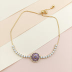 Purple Aura Diamond Bracelet