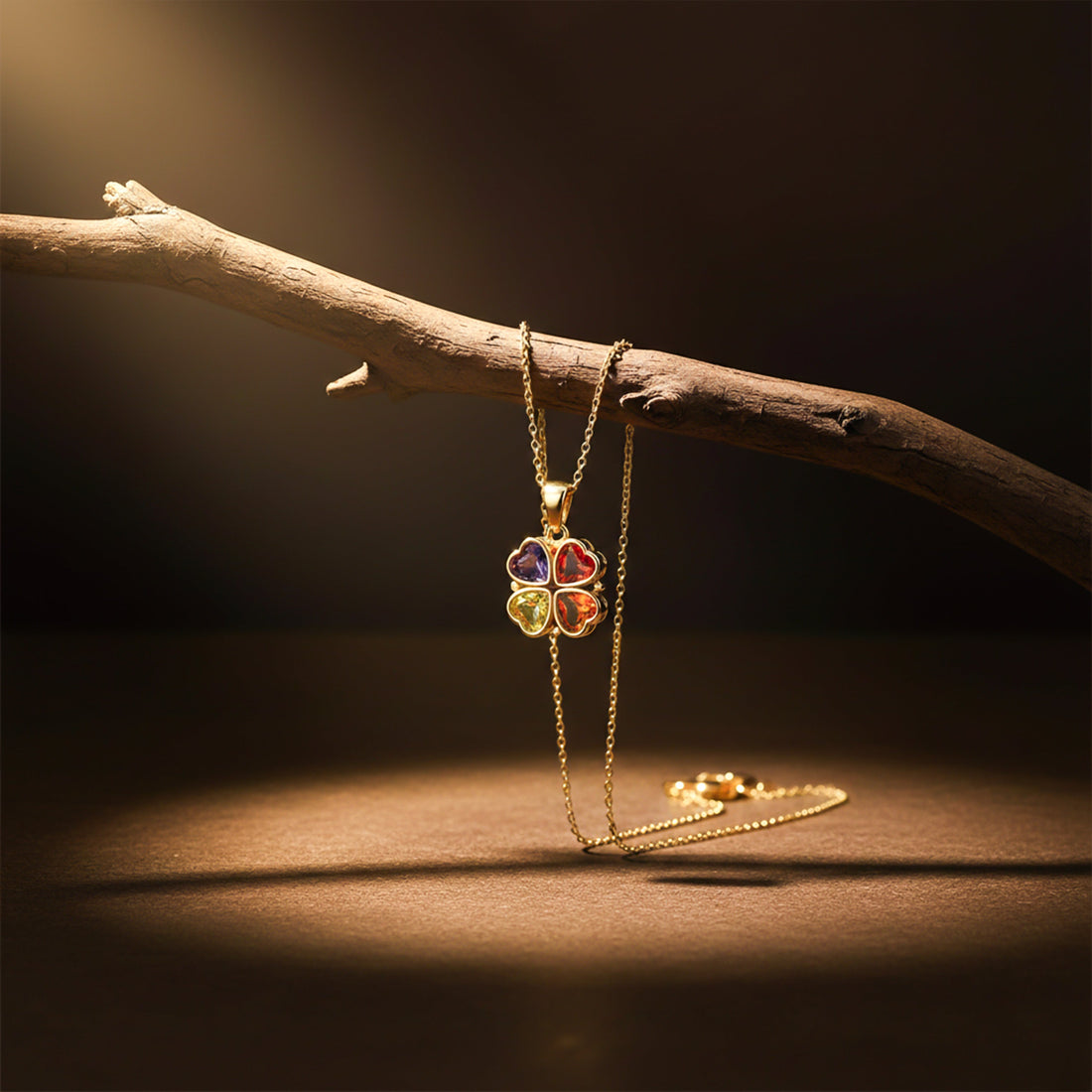 Luxury Four Leaf Clover Gold Necklace