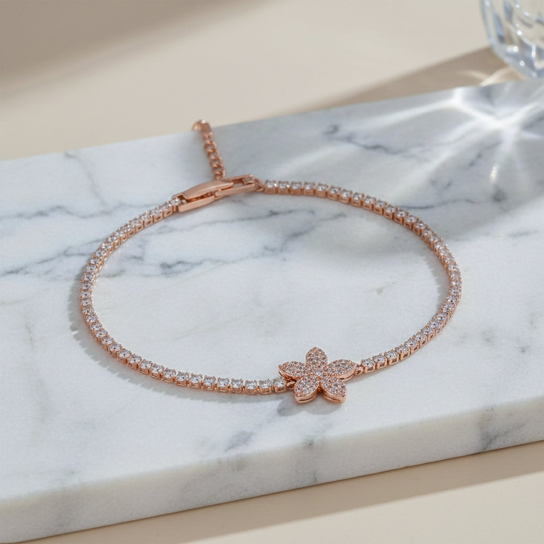 Flora Royale Diamond Tennis Bracelet”