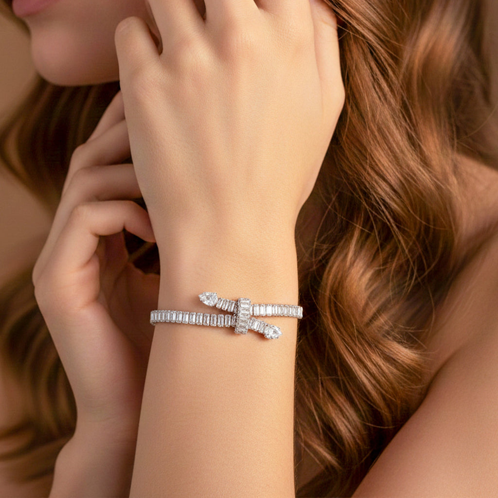 Aurielle Crystal Baguette Bracelet