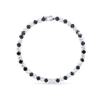 Obsidian Glow Diamond Tennis Bracelet