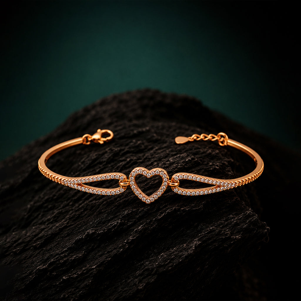 Roselle Heart Bracelet