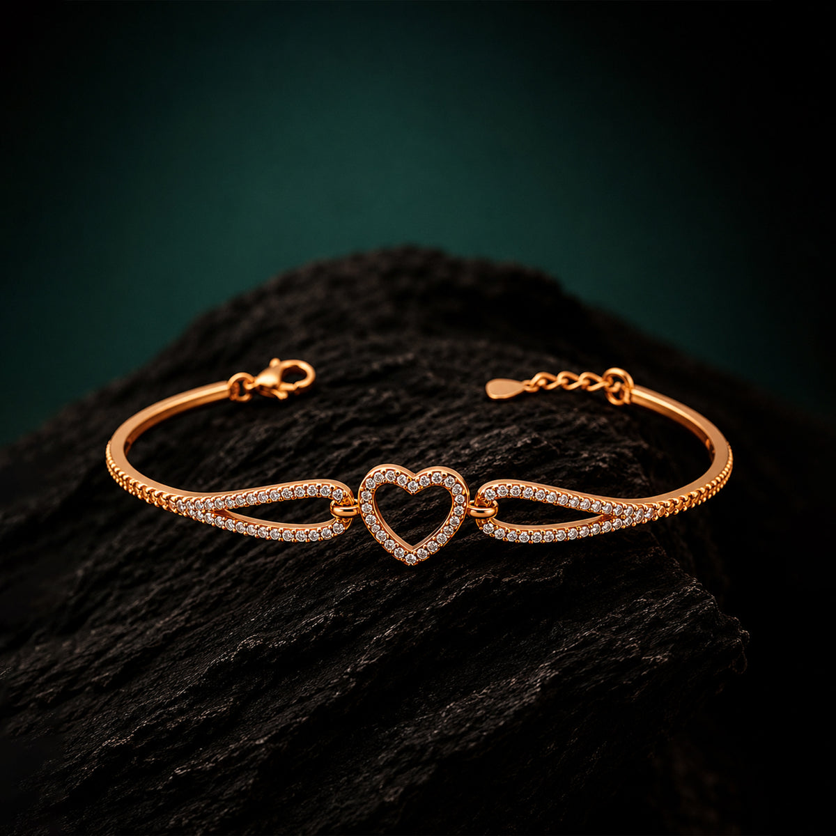 Roselle Heart Bracelet