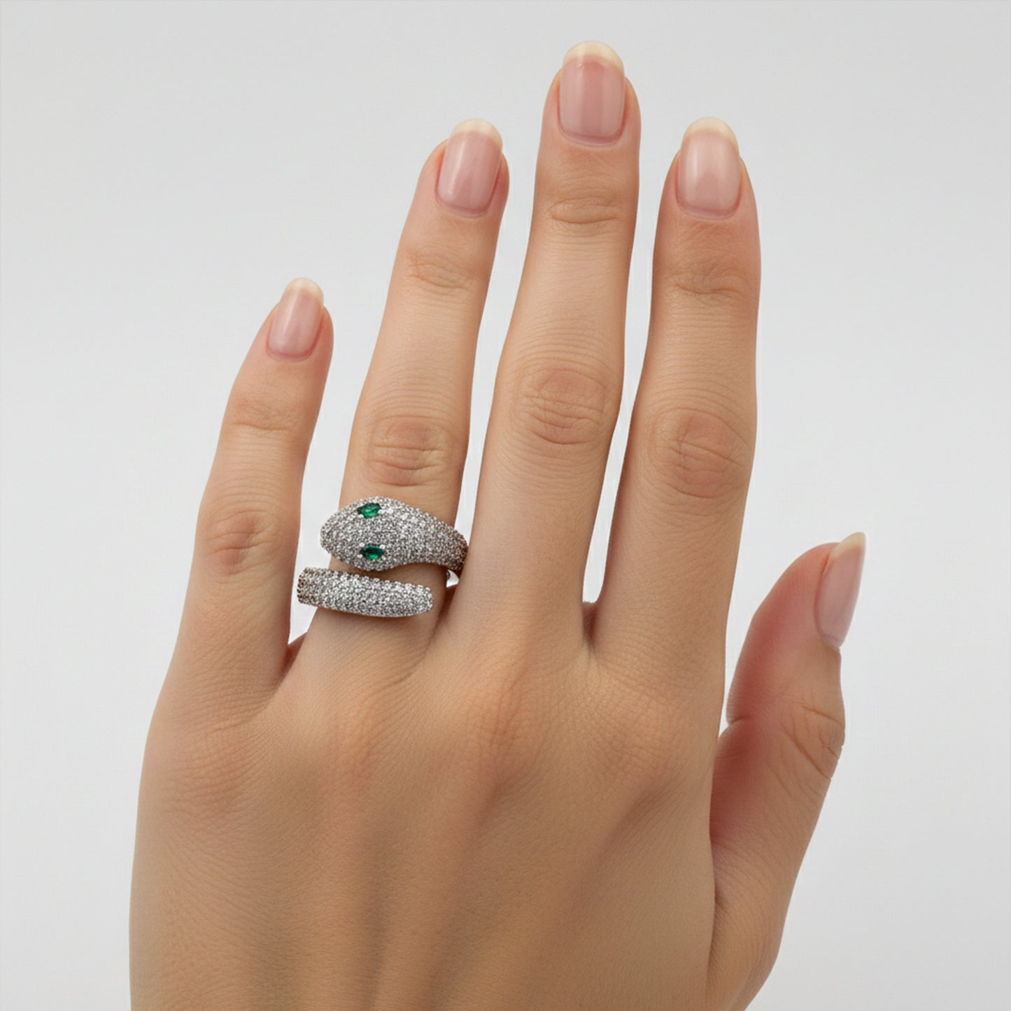 Veloura Emerald Pave Diamond Ring