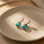 Veloura Emerald Glow Drop Earrings