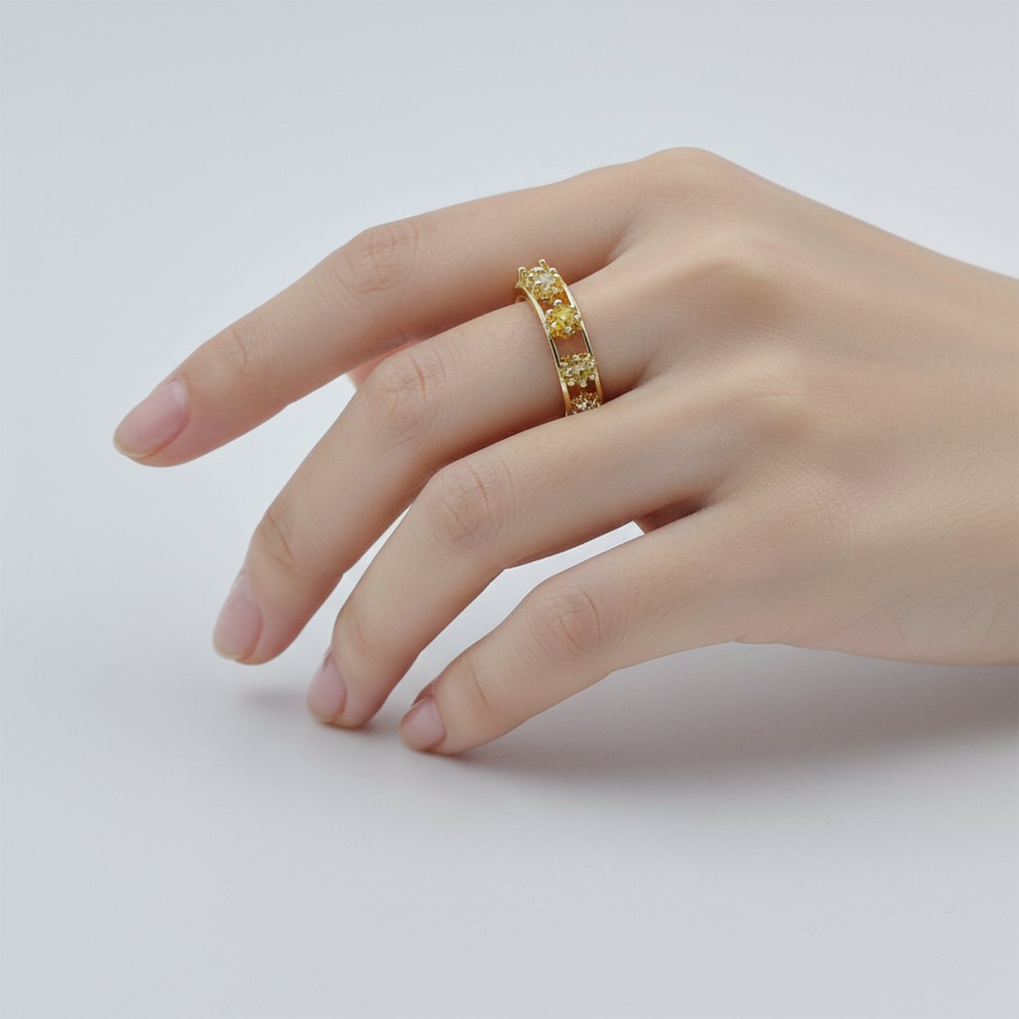 Aurora Sparkle Gold Ring