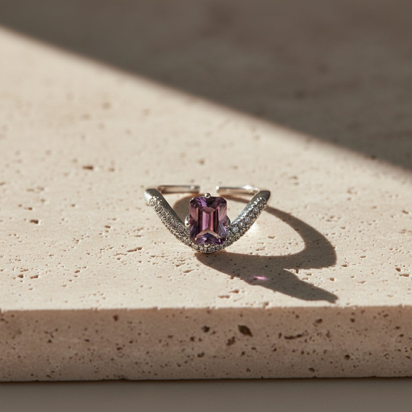 Aurora Violet Designer Ring