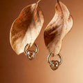 Chic Gold Heart Dangle Earrings