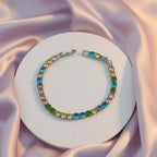 Multi-Color Gemstone Tennis Bracelet