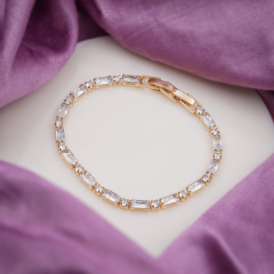 LuxeLine Tennis Bracelet