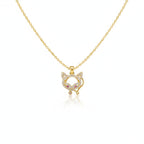 Celestia Star Halo Pendant Necklace