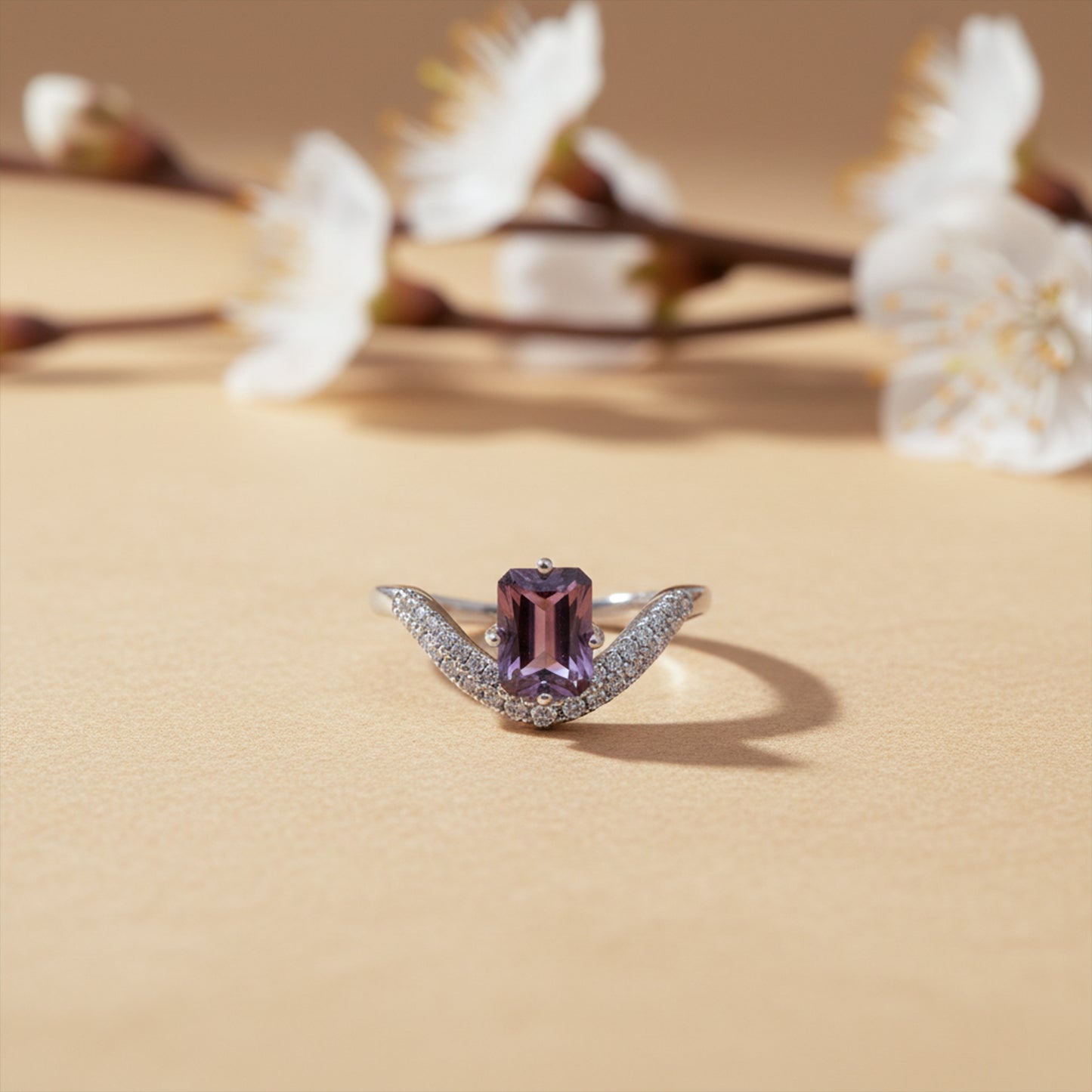 Aurora Violet Designer Ring