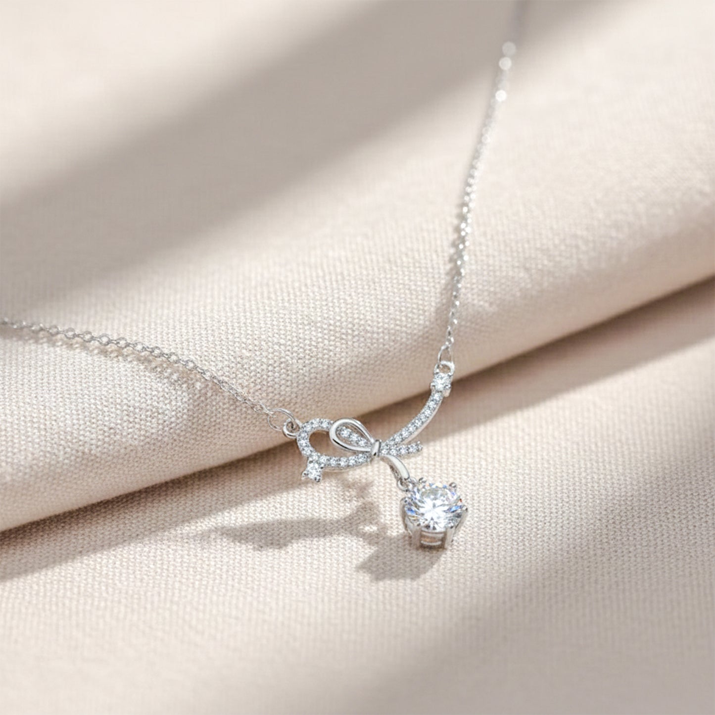 Eterna Infinity Diamond Drop Necklace