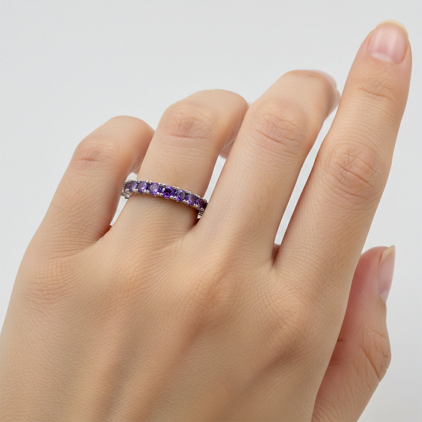 Violet Eternity Ring