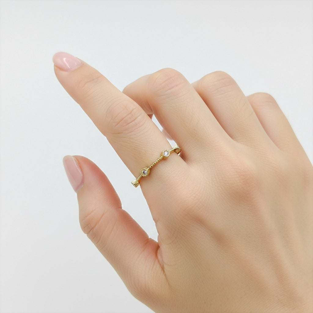 Royal Bloom Zircon Ring