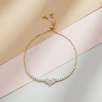 Dazzle Crown Zircon Bracelet