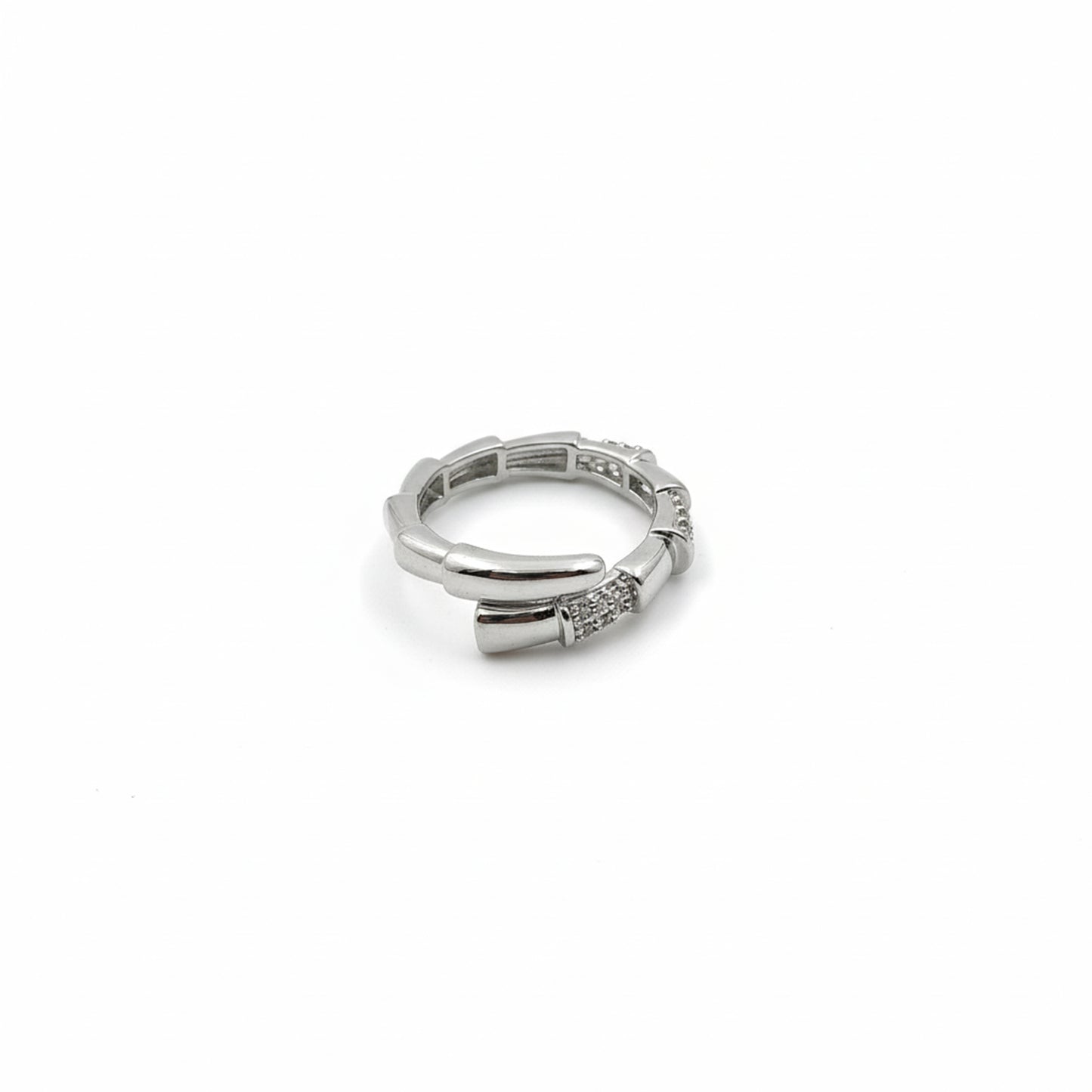 Curve Crystal Band Ring