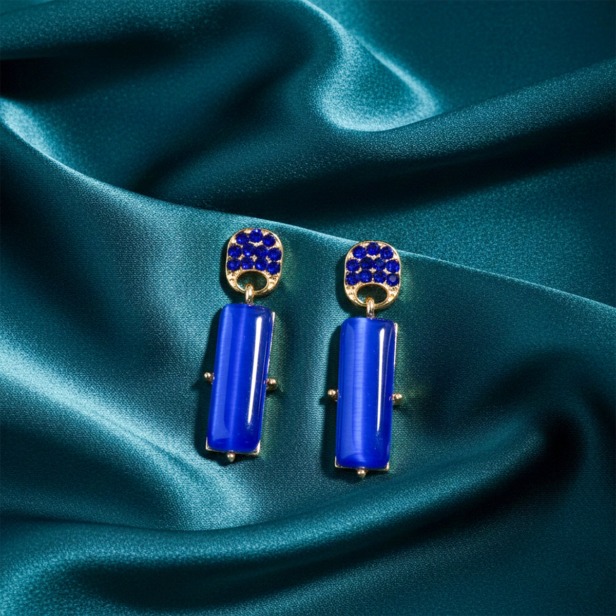 Royal Blue Opulence Earrings