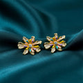 Golden Daisy Bloom Earrings