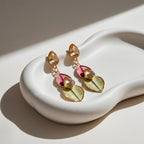 Prism Leaf Statement Earrings
