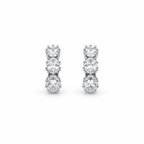 Eterna Glow Triple Diamond Hoops