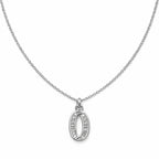 Luxe Oval Crystal Pendant Necklace