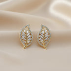 Leaf Luxe Stud Earrings