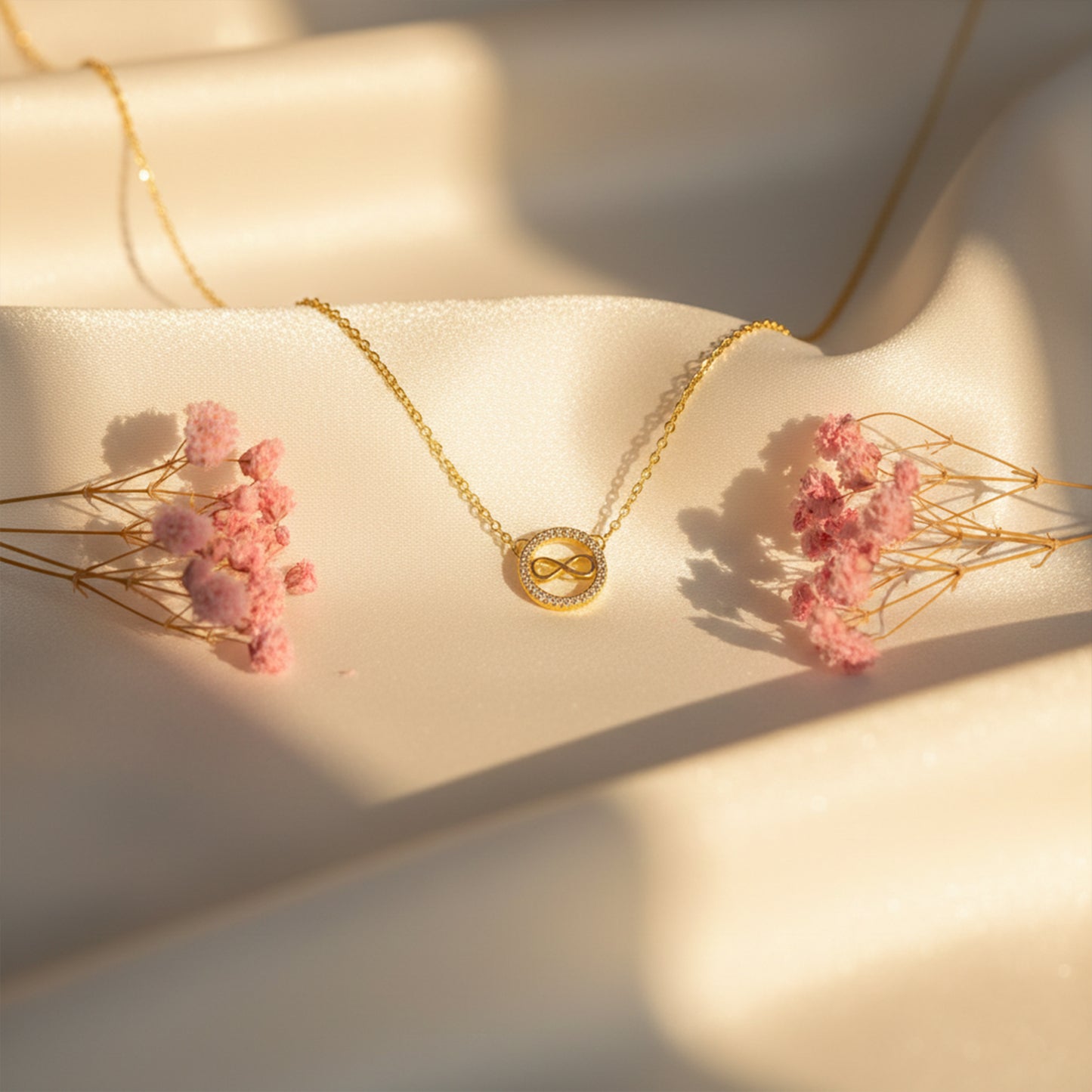 Elegant Gold Infinity Necklace