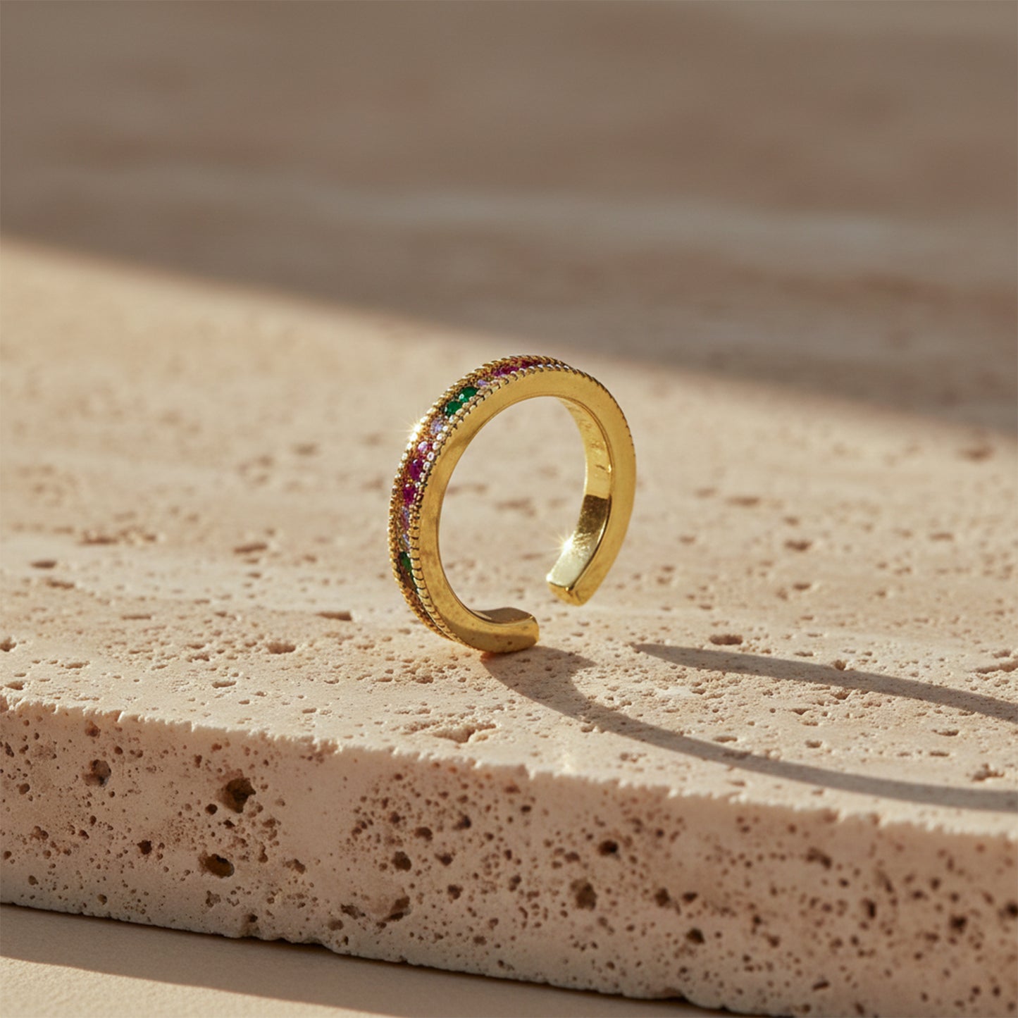 Luxe Prism Crystal Ring