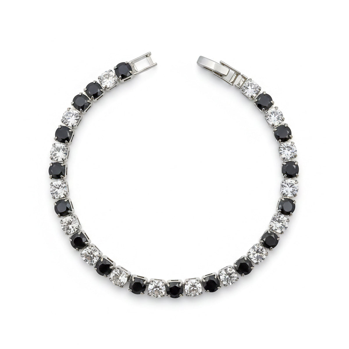 Noir Diamond Elegance Tennis Bracelet