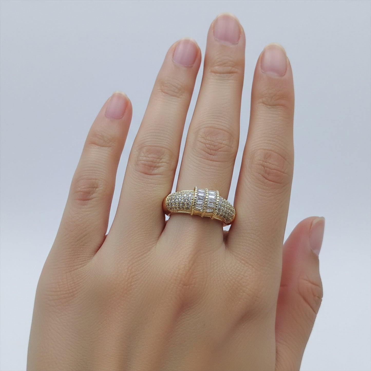 Imperial Baguette Luxe Zircon Ring