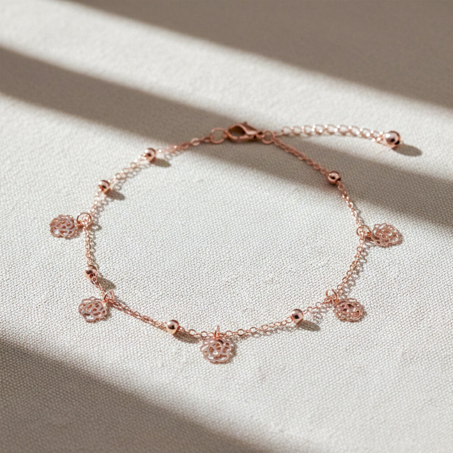 Aura Charm Rose Gold Anklet