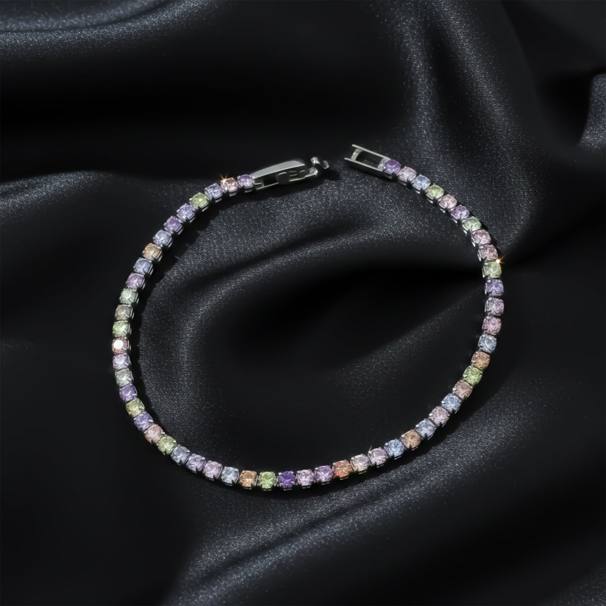Celestial Prism Tennis Bracelet