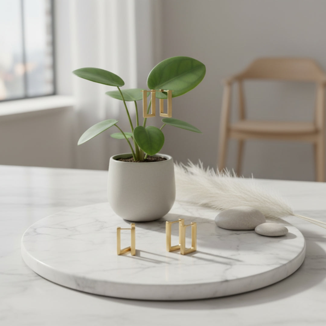 Classic Square Earrings