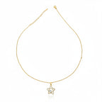 Luxury Crystal Star Gold Pendant Necklace