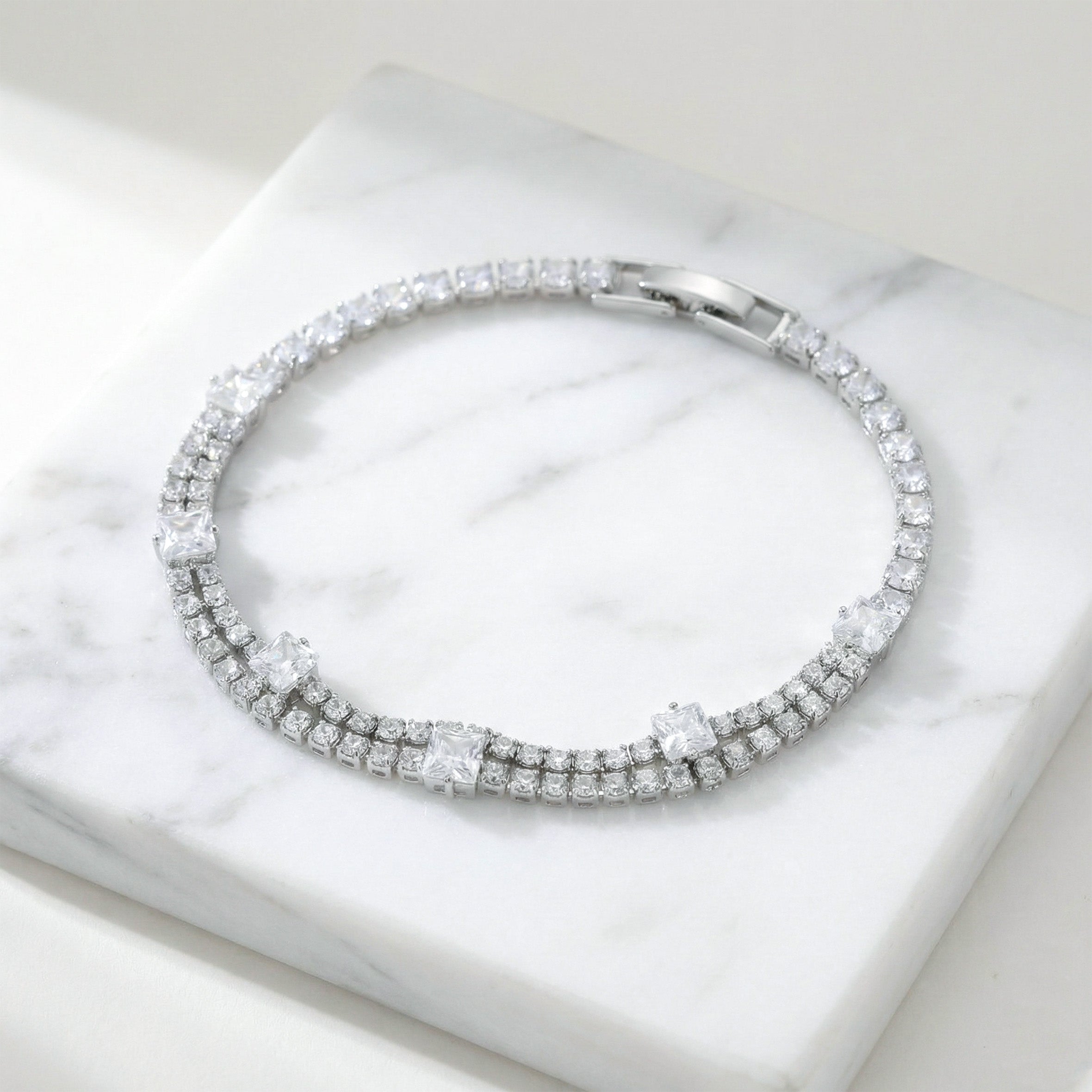 Royal Ice Diamond Tennis Bracelet