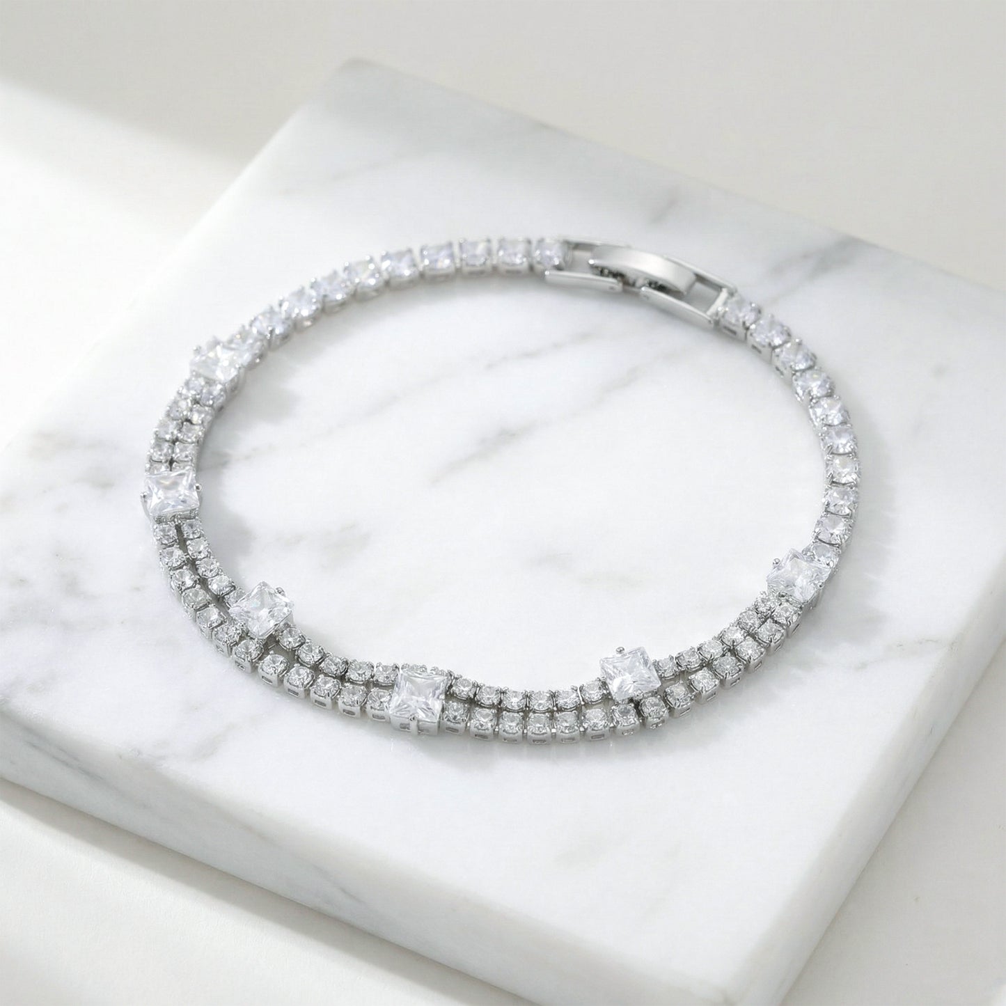 Royal Ice Diamond Tennis Bracelet