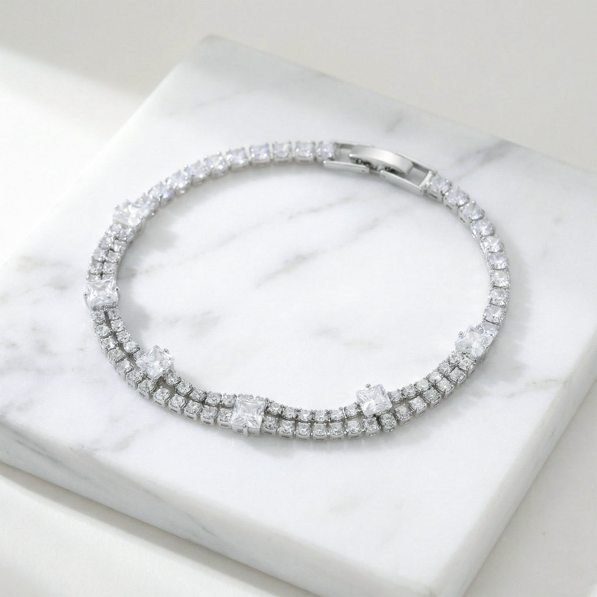 Royal Ice Diamond Tennis Bracelet