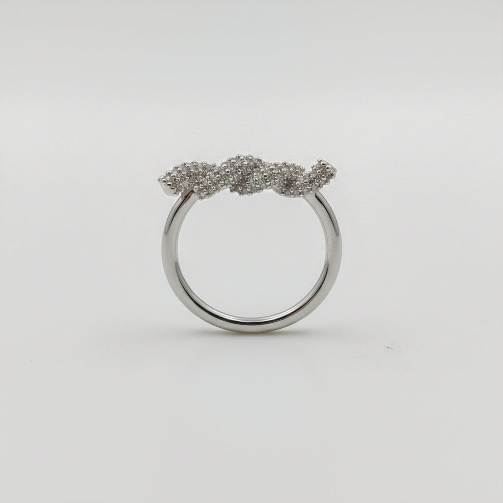 Wave Zircon Ring