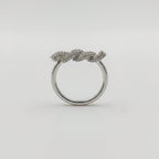 Wave Zircon Ring