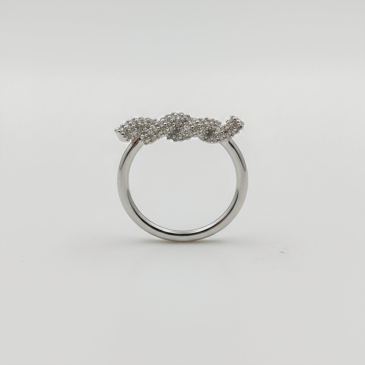 Wave Zircon Ring
