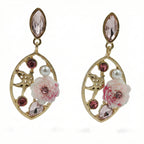 Pink Pearl Elegance Drops Earrings