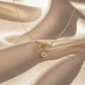 Solitaire Diamond Pendant Necklace