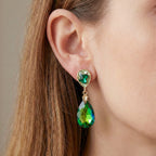 Serene Emerald Glow Earrings