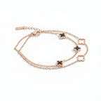 Luxe Clover Charm Bracelet